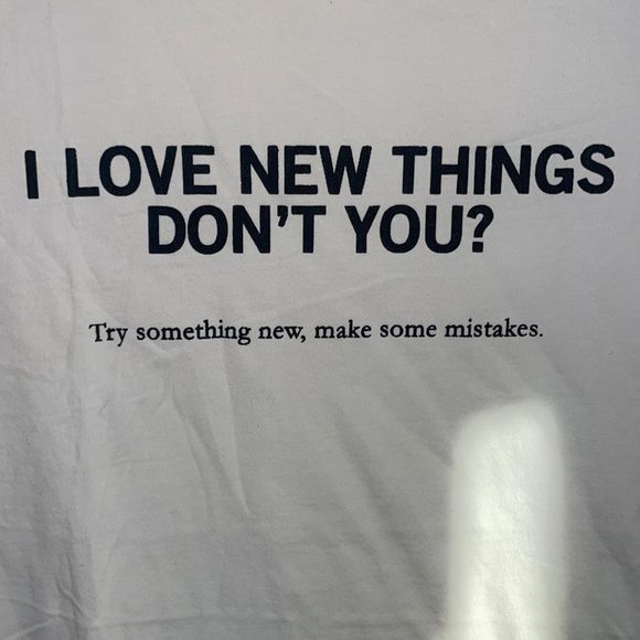 Zara "I love new things don’t you" T-Shirt - Picture 2 of 6